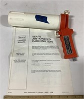 Sears Air Powered caulking gun w/manual