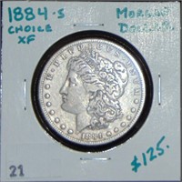 1884-S Morgan Dollar XF (good date).
