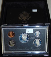 1992 Silver Premier U.S. Proof Set (85¢ 90% Silver