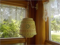 Plastic mid Century hanging lamp