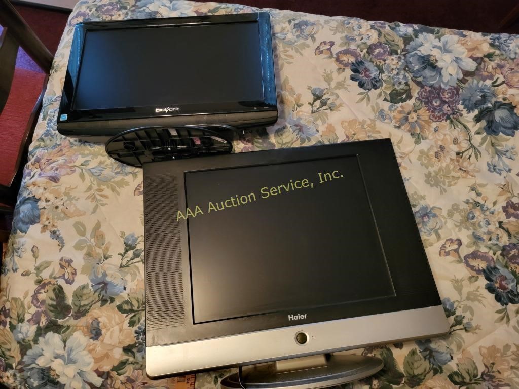 Haier 19in tv/DVD combo , broksonic lcd tv , both