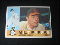 1960 TOPPS #12 MILT PAPPAS BALTIMORE ORIOLES