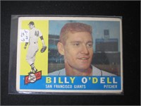 1960 TOPPS #303 BILLY O'DELL GIANTS VINTAGE