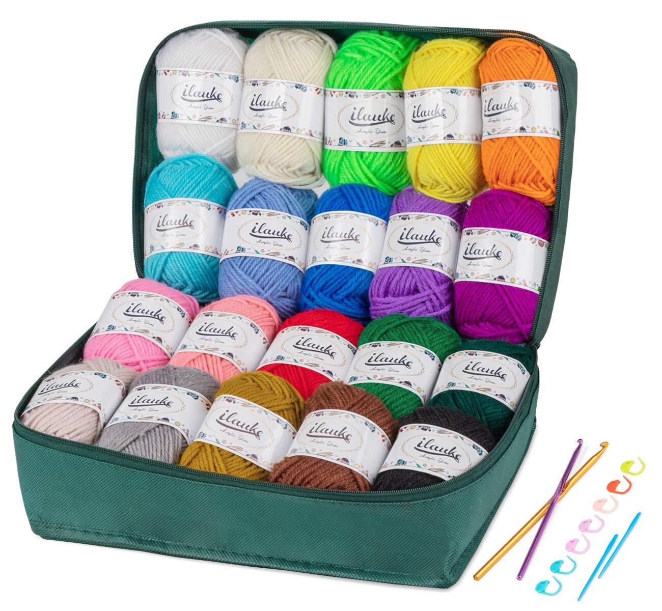 Lemonfilter 20 x 30g Acrylic Yarn Skeins Assorted