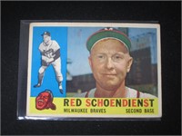 1960 TOPPS #335 RED SCHOENDIENST BRAVES