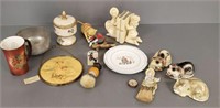 Group of vintage collectibles including perfume