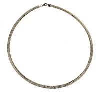 10kt Gold Reversible Omega Style Necklace