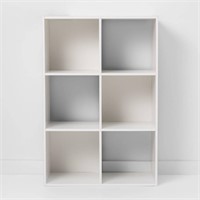 6 Cube Organizer Shelf  White