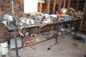 12' Workbench w/Wilton Vice & Contents