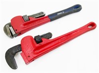 Two 14" Pipe Wrenches