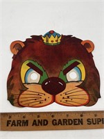 Vintage paper, beaver Halloween mask