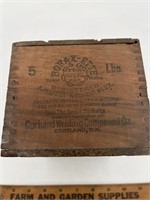 Vintage Borax Ette Welding flux 5 pound box crate