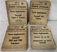 (4) International Parts Catalogs,F-11-1,21-1A