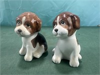 St Bernard Puppy Salt & Pepper Shakers