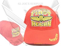 2 New Military USMC Marine Corps First Recon Caps