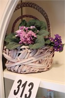 Baskets With Artificial Plants (Rm 7)