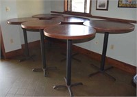 6 TALL 30" ROUND TABLES
