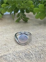 Sterling Silver with Pearl Inlay Ring