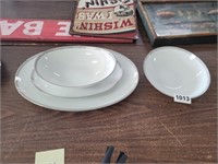 NORITAKE SILVER KEY DISHES