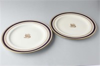 Pair of Late 19th Century Minton Porcelain Plates,