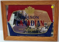 Vintage Molson Canadian Mirrored Piece