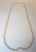 14k white gold Pearl Necklace, one of the nicest