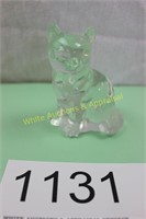 Fenton Glass Sitting Cat Figurine