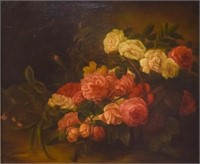 Signed Marianne Oil on Canvas Still Life