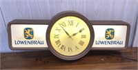 30" Vintage Lightup Lowenbrau Beer Clock