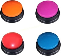 4 Color Voice Recording Button  Dog Buttons