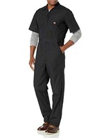 Dickies Men's Short Sleeve Coverall, Black,