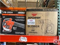 2 pcs mix items; ECHO gas blower, and XPower