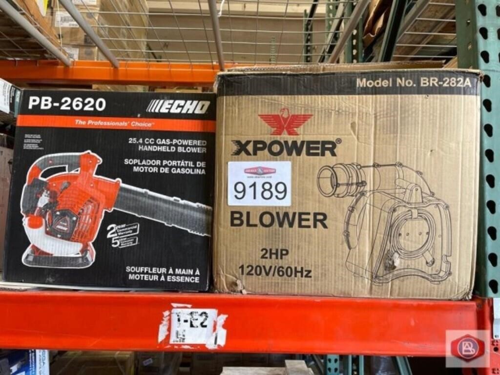 2 pcs mix items; ECHO gas blower, and XPower