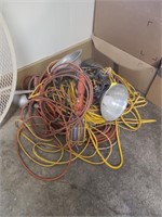 Various Extension Cords and Flood Lamps