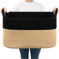 Goodpick Woven Basket for Storage 65L  Blanket Bas
