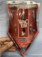 WAC EM & STACK EM 100GR 3BLADE 4PACK BROADHEADS