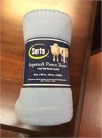 Serta Super soft fleece throw 50" X 60"