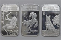 3 - 1ozt Silver .999 Bars (3ozt TW)