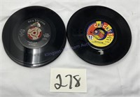 16 45 RPM records no sleeves