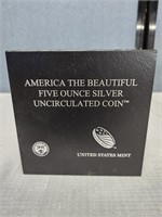 US Mint Uncirculated Five Ounce Silver Coin