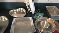 GE Hand Mixer and Assorted Cake Pans