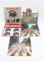 (5) The Beatles Vinyl Record LP Albums