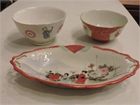 Chinese Bowls & Small Tray