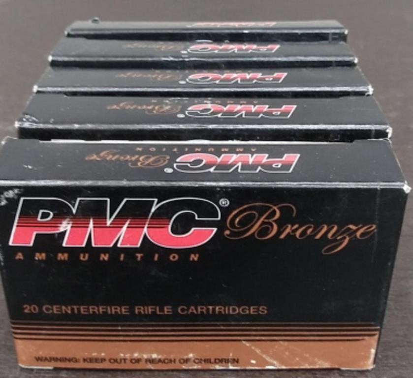 5 Boxes PMG 223 Remington 55 GR Ammo 20 CT each