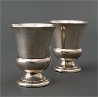 Cartier Sterling Silver Toothpick Holders, Pair