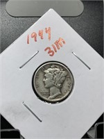 1944 MERCURY SILVER DIME