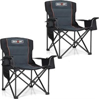 Overmont Oversized Folding Camping Chair 2Pack -