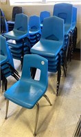 Chairs, Student size, Blue