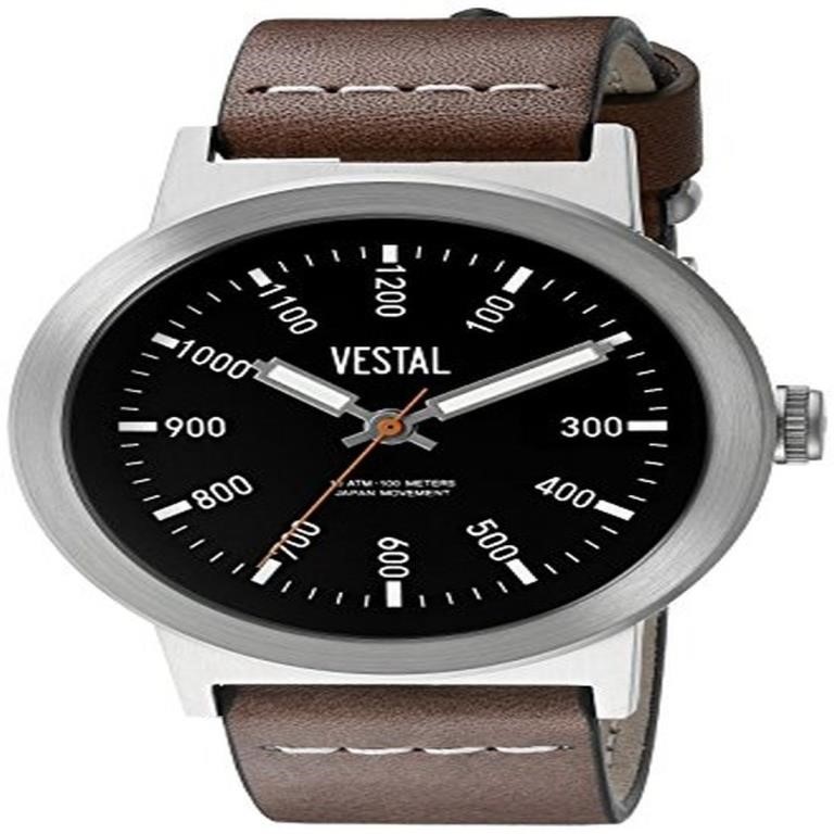 Vestal Unisex The Retrofocus Quartz Brown Watch