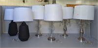 (3) PAIRS OF MATCHING ELECTRICAL LAMPS (6 TOTAL)